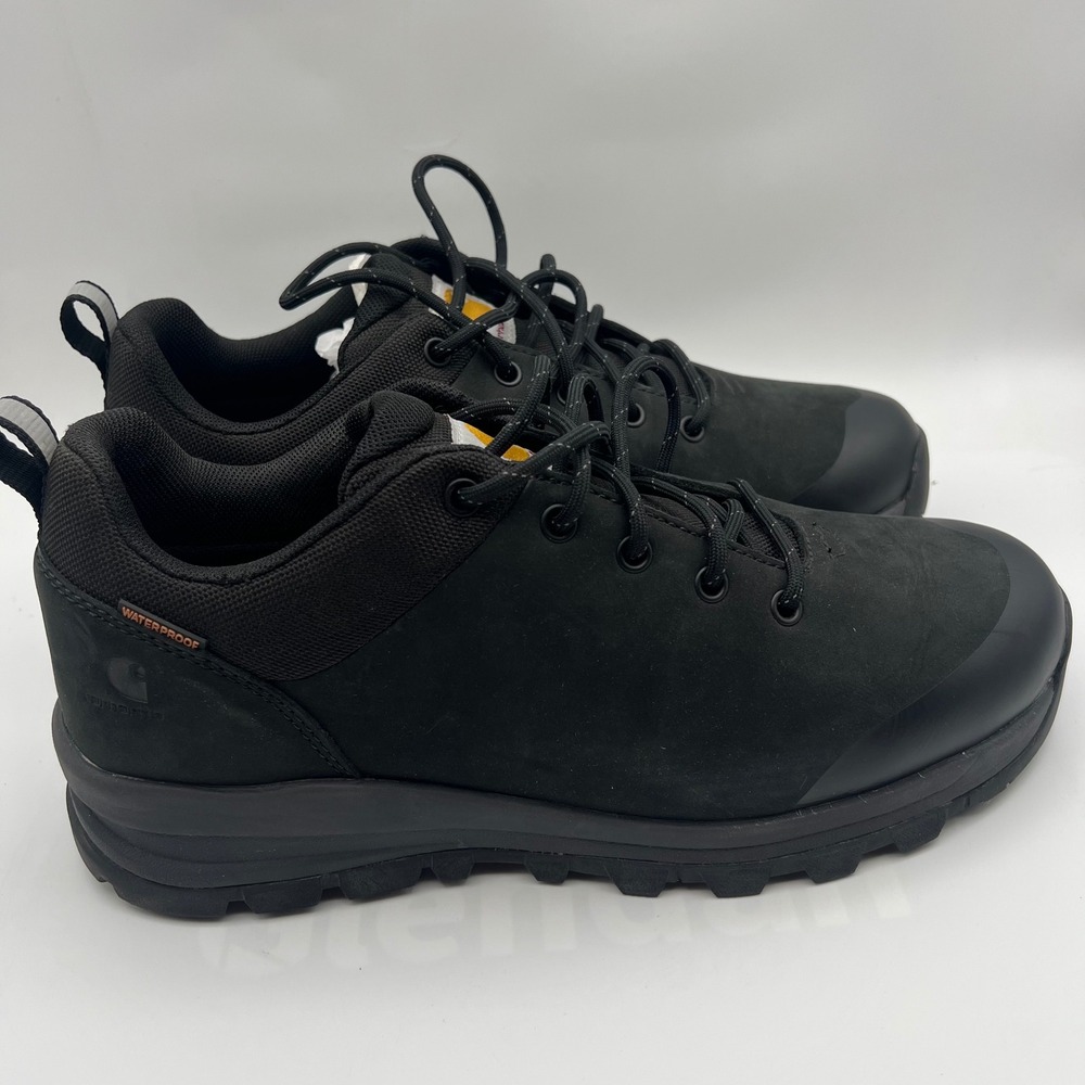 Carhartt Outdoor 3" Soft Toe Work Shoes Mens 10.5 Black Leather Low Top Hiker